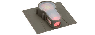 S-LITE VELCRO HOOK BASE (RED L.E.D.) STROBE LIGHT (FOLIAGE GREEN)