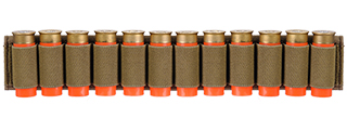 CA-383T SHOTGUN SHELLS (12) HOLDER FOR SLING OR BELT (TAN)