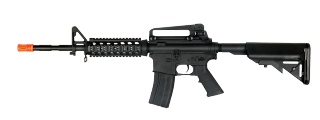 LANCER TACTICAL LT-7007 M4 RIS CARBINE AEG AIRSOFT RIFLE (BLACK)