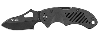 511-51115-019 5.11 TACTICAL DTP AUS8 SKELETON STEEL KNIFE (BLACK)