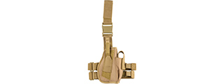 CA-323KN AIRSOFT NYLON DROP LEG HOLSTER (KHAKI)