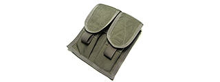 AMA MSA PARA M4 MOLLE DOUBLE MAGAZINE POUCH - RANGER GREEN