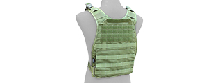 AMA "ALL MOLLE" Adjustable Front Panel Only Rhodesian Reconnaissance Vest (RRV) - OD GREEN