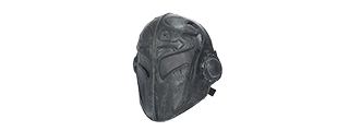 AC-450 WIRE MESH "TEMPLAR" MASK (COLOR: BLACK & SILVER)