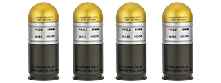 AC-7987A M433HE-1 DUMMY AIRSOFT GRENADE CARTRIDGES (GOLDEN)