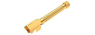 ATLAS CUSTOM WORKS FLUTED / THREADED OUTER BARREL FOR G-SERIES GBB PISTOLS (GOLD)