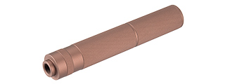 Lancer Tactical 195mm Aluminum Knurled Mock Suppressor (Coyote Brown)