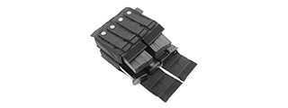 FLYYE INDUSTRIES MOLLE DOUBLE M4 & QUAD PISTOL MAGAZINE POUCH - BLACK