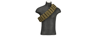 AIRSOFT CORDURA FABRIC 40MM BANDOLIER ACCESSORY (KHAKI)