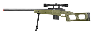 MB4408D MK96 Covert Airsoft Sniper Rifle w/ Scope & Bipod (OD GREEN)