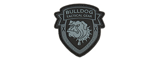 G-Force Bulldog Tactical Gear PVC Morale Patch (BLACK)