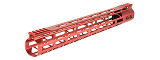 RANGER ARMORY 15" SKELETONIZED M-LOK ALUMINUM RAIL SYSTEM (RED)