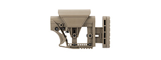 G-Force Adjustable Stock for Carbine Airsoft Rifles (TAN)