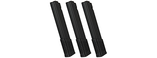 KWA 120rd TK.45 Mid Capacity Airsoft AEG Magazine [3-Pack] (BLACK)
