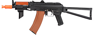 Double Bell AK74U AEG Airsoft Rifle w/ Folding Wire Stock (BLACK / WOOD) Double Bell AK74U AEG Airsoft Rifle w/ Folding Wire Stock (BLACK / WOOD)