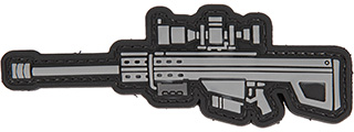 PVC Morale Patch .50 Cal (Color: Grey) PVC Morale Patch .50 Cal (Color: Grey)