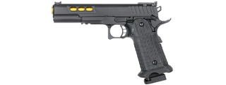 Army Armament R608 Hi-Capa Gas Blowback Airsoft Pistol w/ Gold Barrel (Color: Black)
