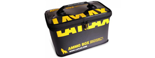 LayLax Medium Size Ammo Box (Color: Black / Yellow)
