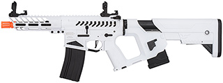 Lancer Tactical Low FPS Enforcer Needletail Skeleton M4 AEG Rifle with Alpha Stock (Color: White & Black) Lancer Tactical Low FPS Enforcer Needletail Skeleton M4 AEG Rifle with Alpha Stock (Color: White & Black)