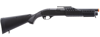 AGM Short Barrel Shell-Fed Pump Action Spring Shotgun (Color: Black)