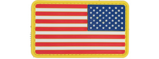 US Flag Reverse PVC Patch Full Color US Flag Reverse PVC Patch Full Color