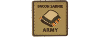 Bacon Sarnie Army PVC Patch (Color: Coyote Tan) Bacon Sarnie Army PVC Patch (Color: Coyote Tan)