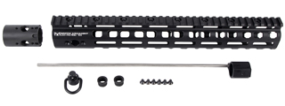 PTS Griffin Armament 13.5" Low Profile Rigid M-LOK Rail (Color: Black)