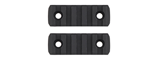MK Helmet 5 Section Rail Mounts (Color: Black)
