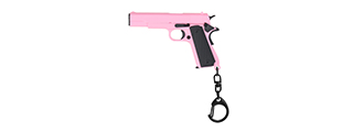 Tactical Detachable Mini 1911 Pistol Keychain (Color: Pink)