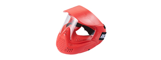 Lancer Tactical Full Face Airsoft Mask with Visor (Color: Red) Lancer Tactical Full Face Airsoft Mask with Visor (Color: Red)