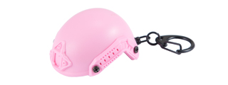 Tactical Detachable Mini Helmet Keychain Bottle Opener (Color: Pink)