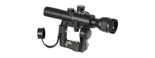 Illuminated 4x26 PSO-1 Scope for SVD Series Airsoft Rifles (Color: Black)