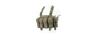 Lancer Tactical Fully Adjustable AK Chest Rig (Color: OD Green)