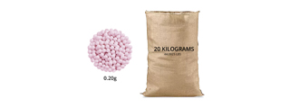 Lancer Tactical 46 lbs Rice Bag Airsoft 0.20g Streamline Competition BBs (Color: Pink) Lancer Tactical 46 lbs Rice Bag Airsoft 0.20g Streamline Competition BBs (Color: Pink)