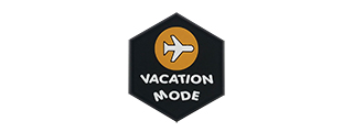 Hexagon PVC Patch Airplane Vacation Mode Hexagon PVC Patch Airplane Vacation Mode