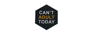 Hexagon PVC Patch "Can't Adult Today"