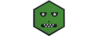 Hexagon PVC Patch Green Monster Hexagon PVC Patch Green Monster