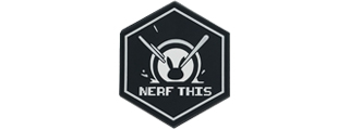 Hexagon PVC Patch D.VA "Nerf This" (Color: Black)