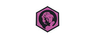 Hexagon PVC Patch Pink Marilyn Monroe Hexagon PVC Patch Pink Marilyn Monroe