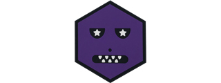Hexagon PVC Patch Purple Monster Hexagon PVC Patch Purple Monster