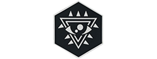 Hexagon PVC Patch Upside down Triangle Eye Hexagon PVC Patch Upside down Triangle Eye