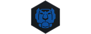 Hexagon PVC Patch Vultron Blue Lion Hexagon PVC Patch Vultron Blue Lion