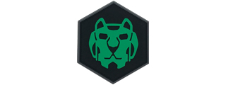 Hexagon PVC Patch Vultron Green Lion Hexagon PVC Patch Vultron Green Lion
