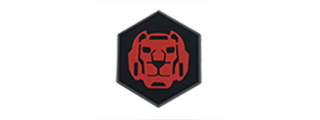 Hexagon PVC Patch Vultron Red Lion Hexagon PVC Patch Vultron Red Lion