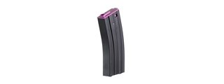 Lancer Tactical Metal Gen 2 120 Round Mid Capacity Airsoft Magazine for M4/M16 (Color: Black & Purple)