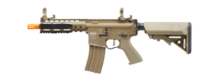 Lancer Tactical Proline 7" KeyMod Railed Airsoft AEG Rifle with Picatinny Rail Segments (Color: Tan) Lancer Tactical Proline 7" KeyMod Railed Airsoft AEG Rifle with Picatinny Rail Segments (Color: Tan)
