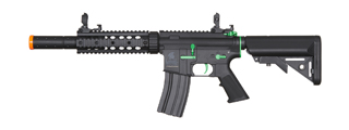Lancer Tactical Gen 2 M4 SD Carbine Airsoft AEG Rifle with Mock Suppressor (Color: Black / Green) Lancer Tactical Gen 2 M4 SD Carbine Airsoft AEG Rifle with Mock Suppressor (Color: Black / Green)