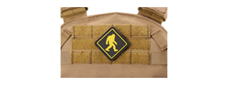 Bigfoot Walks PVC Morale Patch (Color: Black) Bigfoot Walks PVC Morale Patch (Color: Black)