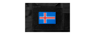 Iceland Flag PVC Morale Patch Iceland Flag PVC Morale Patch