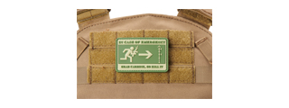 "In Case of Emergency, Grab Carbine, Go Kill It" PVC Morale Patch (Color: OD Green) "In Case of Emergency, Grab Carbine, Go Kill It" PVC Morale Patch (Color: OD Green)